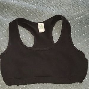 Organic cotton sports bra